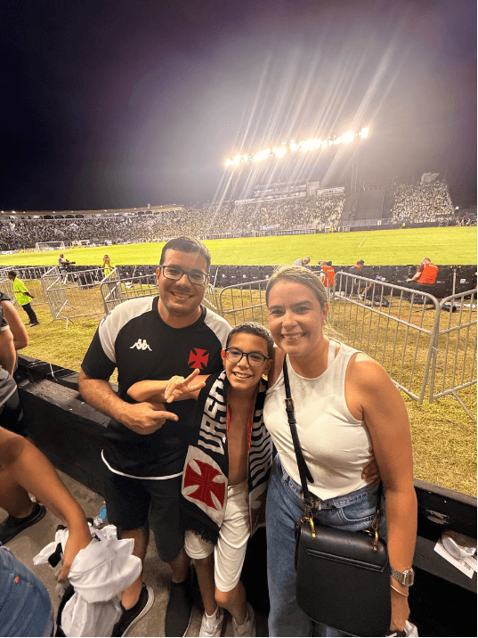 Estádio de São Januário em dia de jogo do Vasco