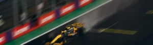 Formula 1- Grand Prix-Carro de corrida em alta velocidade