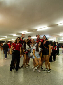 Torcedores no jogo do Flamengo no Maracanã